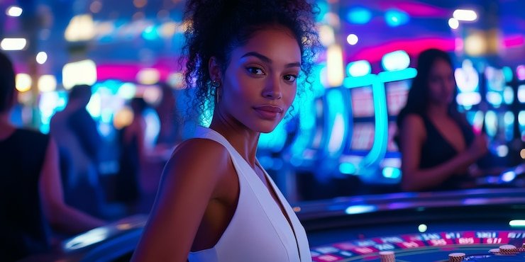 Antarmuka aplikasi modal3000 menampilkan meja live dealer dan opsi navigasi